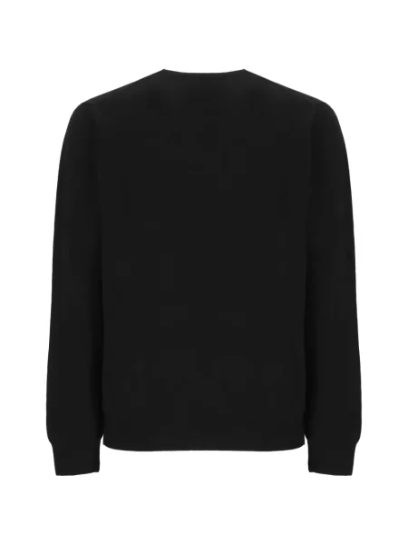 Pulover Della Ciana cu decolteu rotund negru