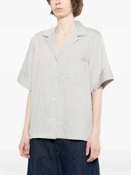 Cămașă Maison Kitsune cu dungi gri