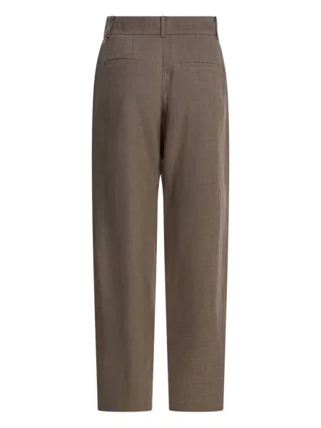Pantaloni Sandbeige plisate maro