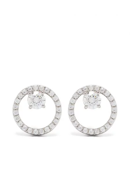 Cercei Swarovski argintiu