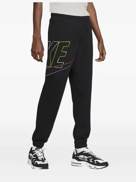 Lung tricou Nike cu buline din fleece negru