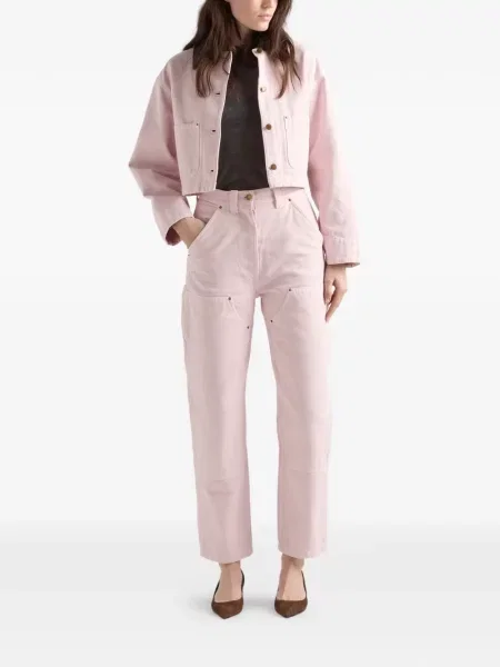 Pantaloni Prada cu autograf roz
