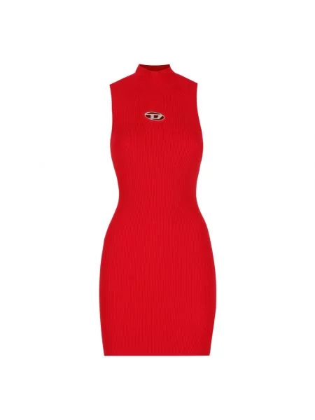 Mała mały sukienka mini Diesel bez rękawów czerwona
