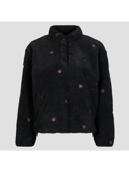 LEVI'S ® Pulover Kasey Sherpa Pullover mornarska / temno zelena / rdeča črna