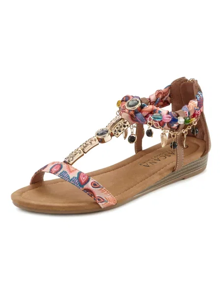 LASCANA Sandale cu baretă rosé / mai multe culori