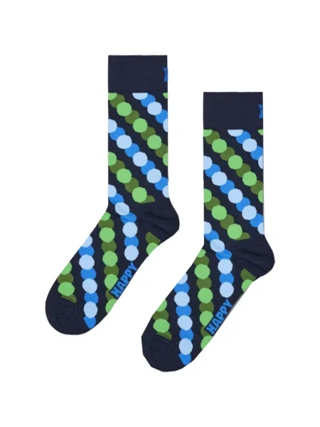 Pöttyös zokni Happy Socks kék