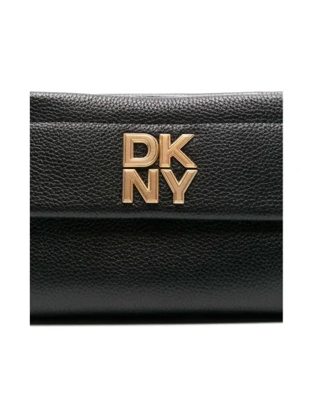 Geanta de piele Dkny negru