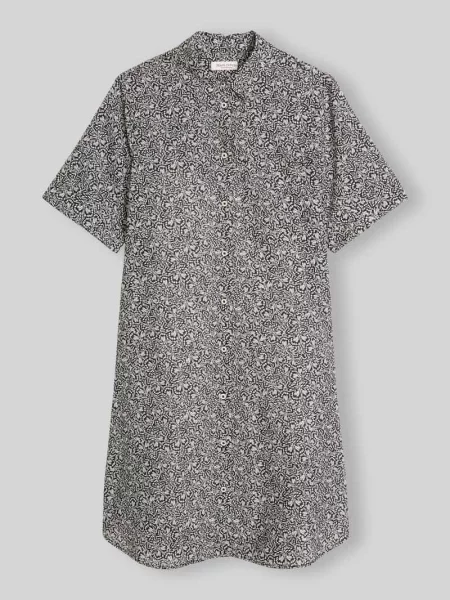 Sukienka casualowa o kroju loose fit z czystej bawełny Marc O'polo granatowa