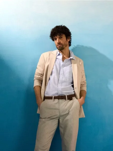 Sinsay košile s krátkým rukávem modrá