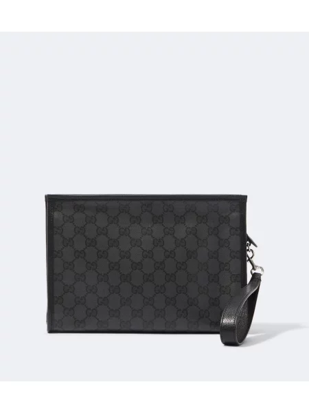 Geantă Gucci clasică din canvas negru