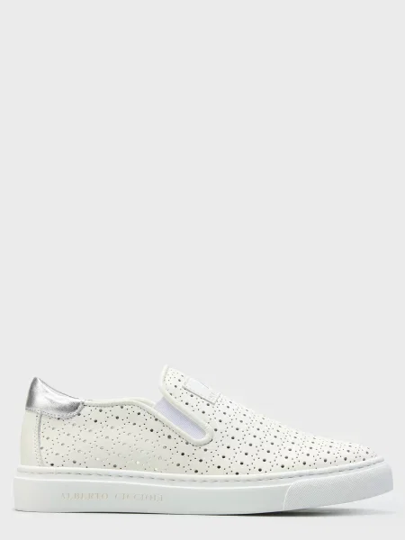 Мокасины Alberto Ciccioli белые