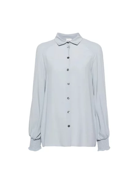 Koszula Eleventy z długim rękawem niebieska