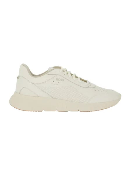 Sneakersy Boss skórzane białe
