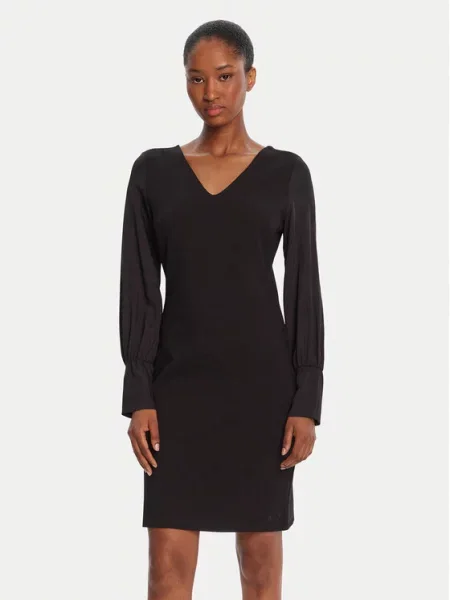 Armani Exchange Трикотажна сукня чорний