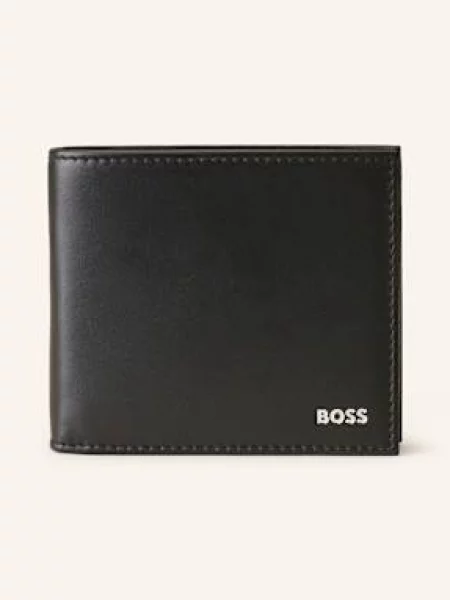 BOSS portfel skórzany czarny