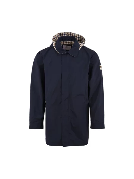 Kompaktowy trencz Aquascutum niebieski