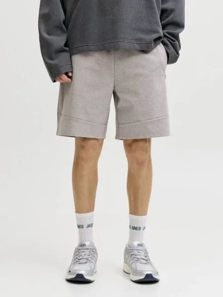 Повсякденні шорти JACK & JONES GORDON BASE SWEAT SHORTS поліестер/бавовна сірий