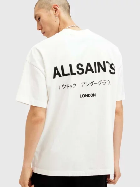 AllSaints oversize tričko pánske biela