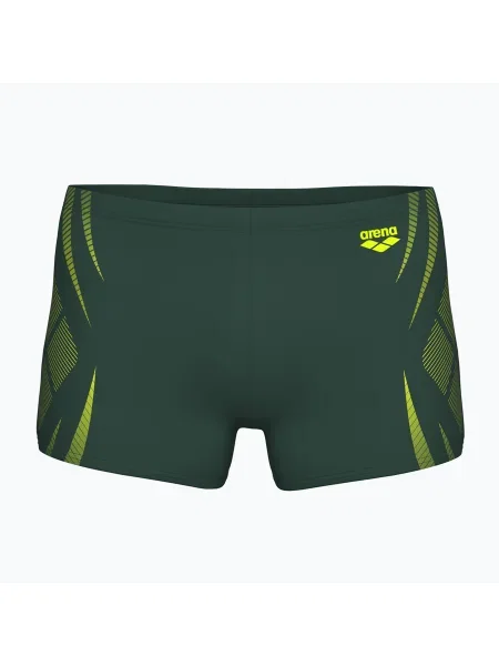 Férfi arena Poseidonia Swim Short sötét zsálya/artic lime boxer rövidnadrág. Méret: zöld