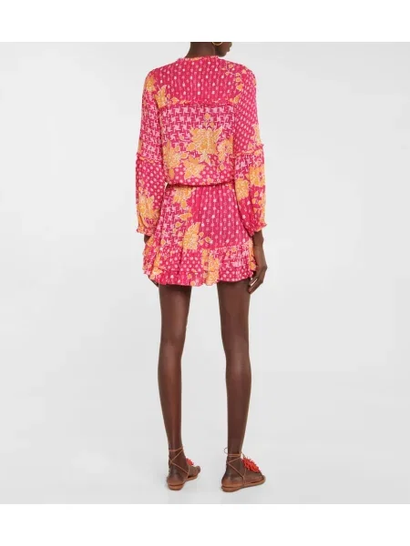 Rochie Poupette St Barth cu imagine roz