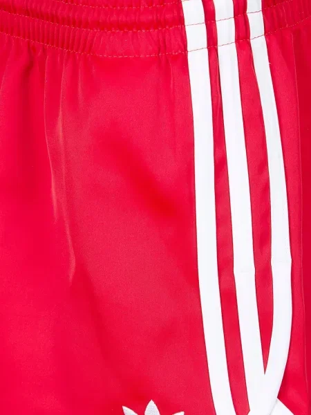 Тениска Adidas с автограф с връзки с V-образно деколте кафяво