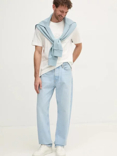 Футболка Pepe Jeans DARIUS TEE з аплікацією бежевий