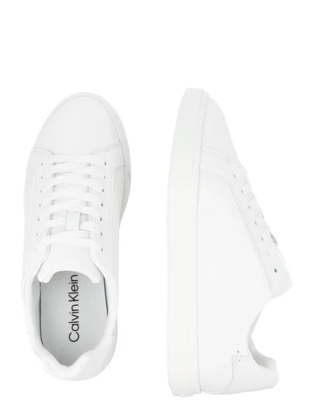 Sneakerși Calvin Klein cu toc jos alb
