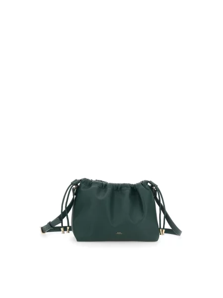 Mała mały torebka skórzana A.p.c. skórzana zielona
