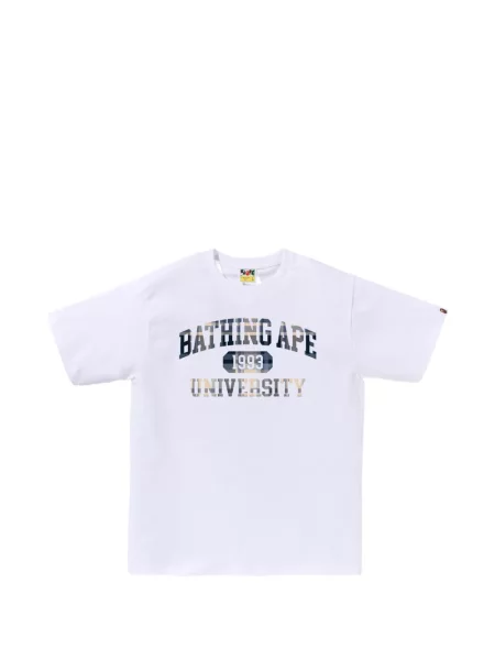 Tricou A Bathing Ape® cu imagine alb
