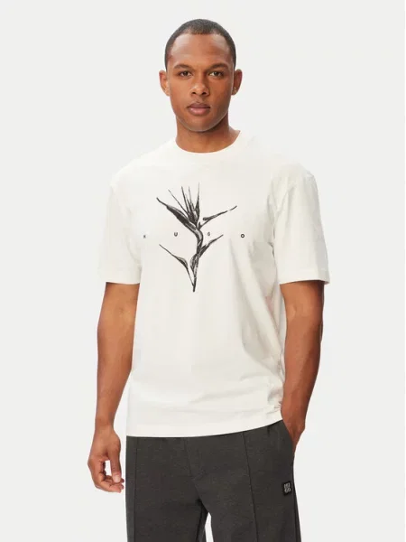 HUGO Tricou Darise alb