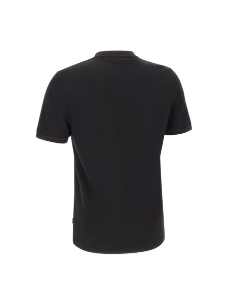 T-shirt o kroju slim fit z czystej bawełny model H-TESSLER Boss czarna