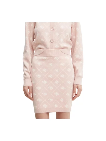 Spódnica mini Guess różowa
