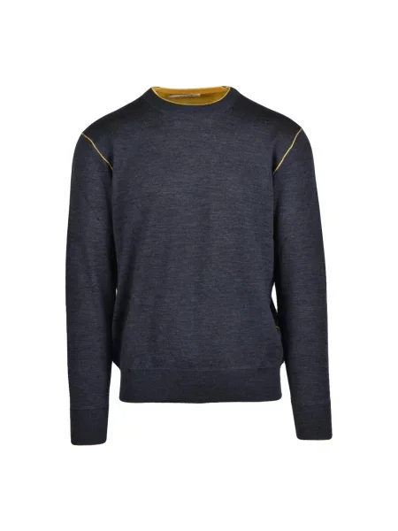 Sweter Kangra wełniany szary