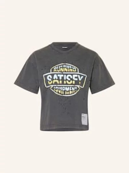 Satisfy Koszulka Do Biegania Mothtech™ grau żółta