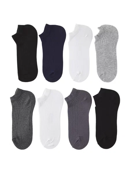 Trendyol Șosete albastru marin / gri închis / negru alb