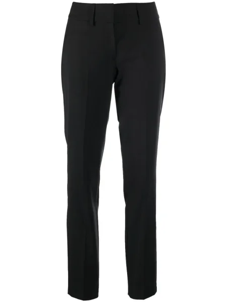 Pantaloni Philipp Plein de lână conici negru