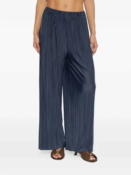Pantaloni palazzo Samsøe Samsøe albastru