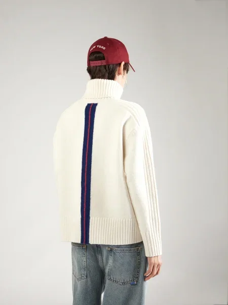 ELLESSE Pulover Fascuno temno modra / rdeča / off-bela bela