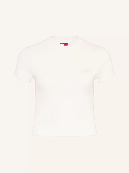 Tommy Jeans Koszulka Kobiety jednolity S biały
