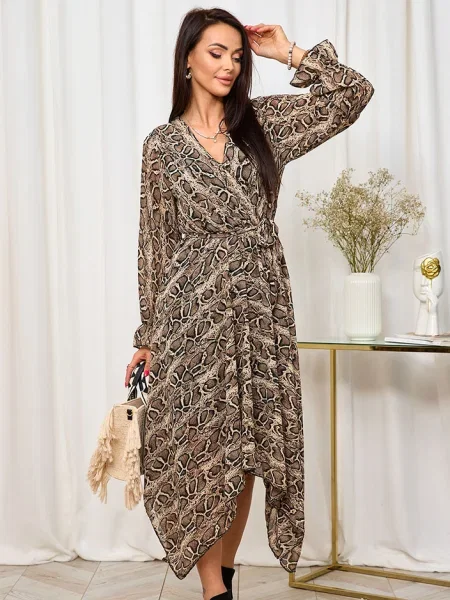 Rochie maxi Resti cu imagine lungă de costum negru