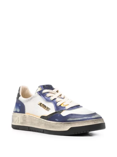 Sneakerși Autry din piele zdrențuiți alb
