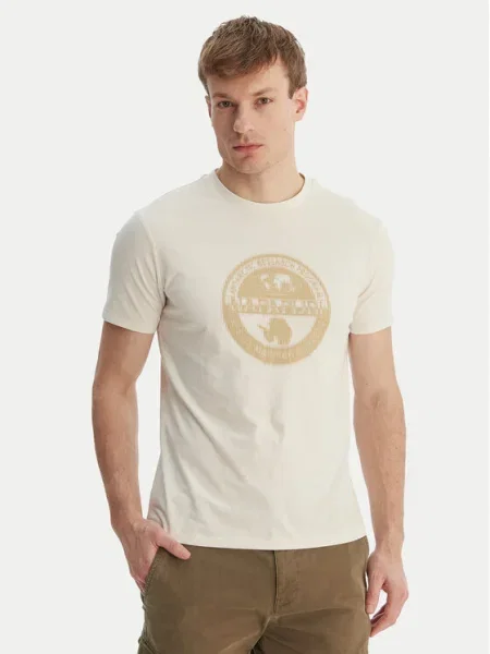 Napapijri Tricou S-Mahsa Écru