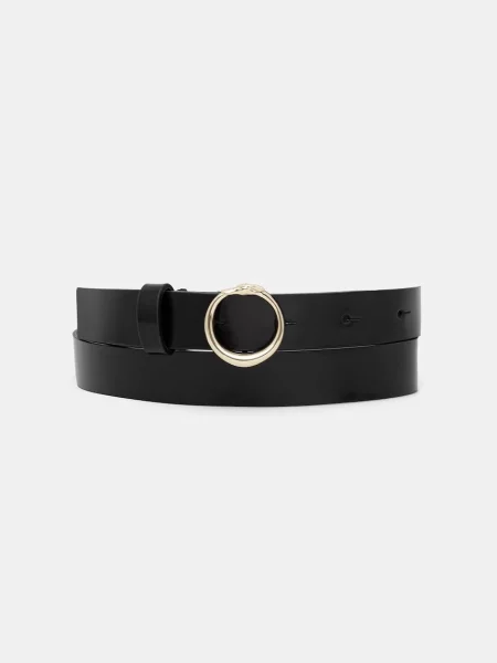 Trussardi curea pentru femei din piele negru