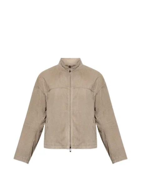 Geacă Emporio Armani din piele de căprioară