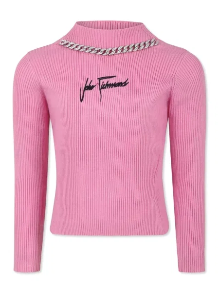 Sweter dziecięcy John Richmond różowy