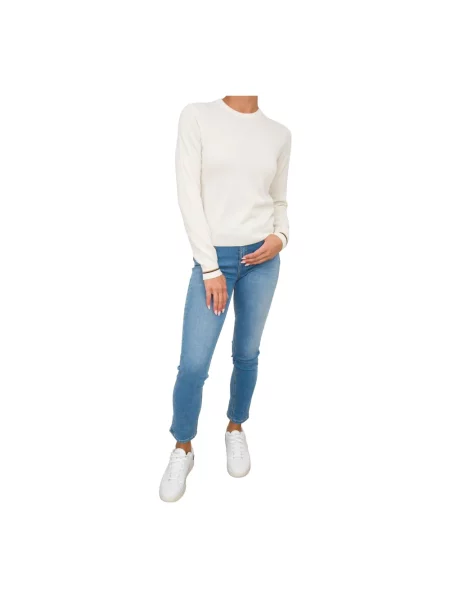 Sweter Marella wełniany biały