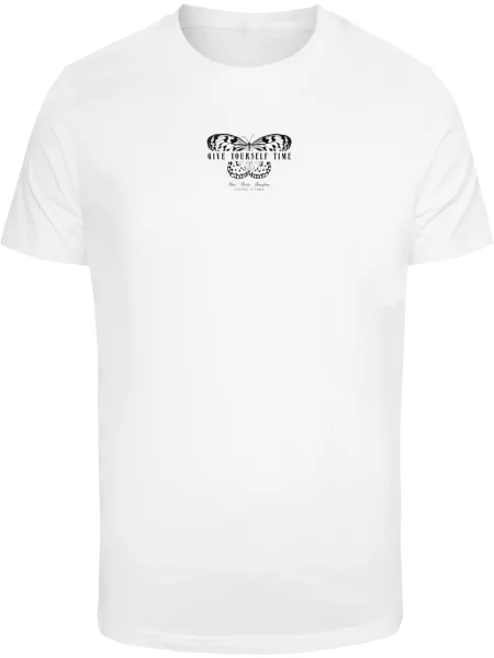Mister Tee Tricou Give Yourself Time albastru / roșu / negru alb