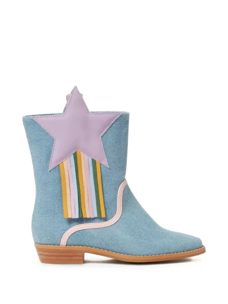 Botki dziecięce Stella Mccartney niebieskie