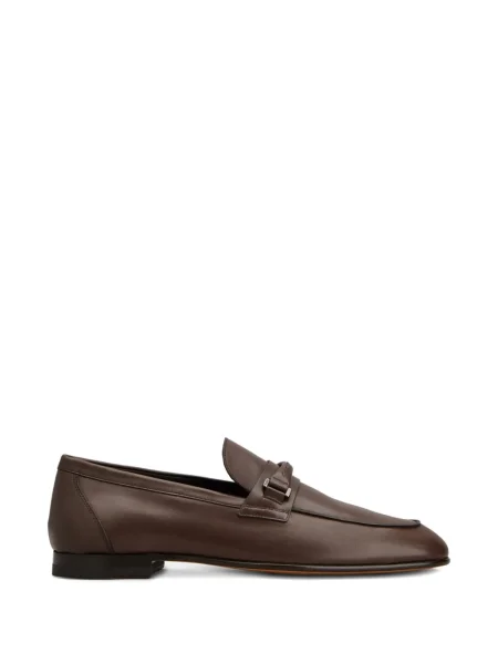 Pantofi loafer Tod's din piele cu bretele maro