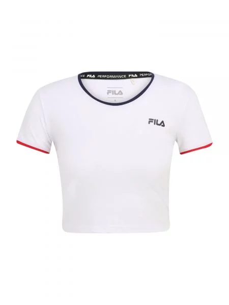FILA Tricou funcțional TIVOLI bleumarin / roșu alb